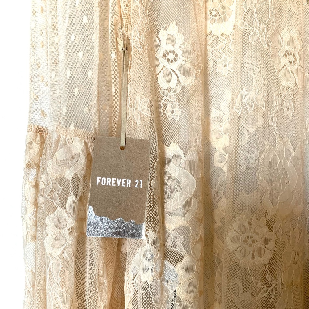 F21 cream lace blouse - Picture 6 of 7